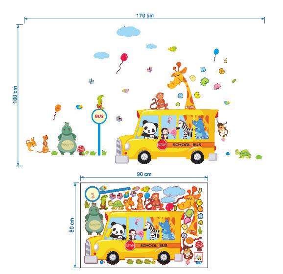 Decal xe bus tới trường hiệu Zooyoo